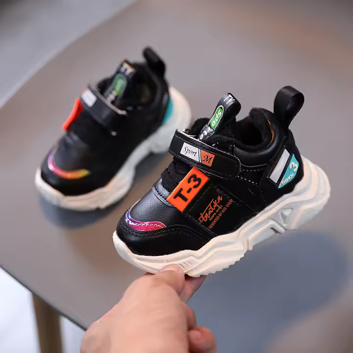 Nuevos zapatos de papá para niños de 1 a 5 años 3 zapatos blancos para niños pequeños zapatos para bebés y niños pequeños - 1