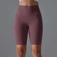 Bolsillos de yoga Secado rápido Correr Ciclismo activo Entrenamiento Gimnasio Pantalones cortos Fiess Cintura alta - details 13
