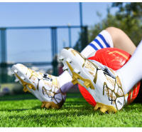 Zapatos de fútbol de la sociedad TF/FG para niños, botas de fútbol escolares, tacos, zapatillas de hierba, calzado deportivo de entrenamiento atlético al aire libre para niños y niñas - details 10