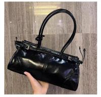 Bolso para las axilas, nuevo bolso de locomotora de piel de vaca de primera capa de gama alta para mujer, bolso bandolera para ir al trabajo, bolso de nicho - details 5