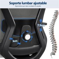 Silla de Oficina Ergonómica Sillon de Escritorio con Resalto Ajustable entre 90° y 130° - details 6