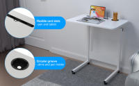 Rcynview Escritorio de Computadora Ajustable Mesa Lateral con Ruedas Escritorio Levantable - details 4