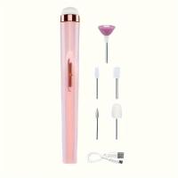 Kit de Cuidado de Uñas 5 en 1, Taladro Eléctrico Recargable por USB con Luces LED Coloridas, Sin Olor, Perfecto - details 5