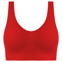 Sujetador deportivo de color sólido para mujer, top de fitness, gimnasio, yoga, entrenamiento atlético, suave, acolchado - details 37