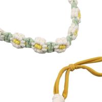 Diadema de margarita con cuerda trenzada, banda elástica para el cabello, estilo étnico, banda para el cabello de macramé, pañuelo para el cabello de mujer, bandana de ganchillo, diadema bohemia - details 5