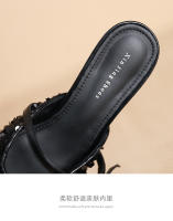 Zapatos planos de lentejuelas plateadas con punta puntiaguda Xiaoxiangfeng - details 5