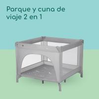 arque para bebé, Cuna de Viaje, Cama Infantil, Espacioso y Bien ventilado con Dimensiones 100 x 100 x 76 cm, Cierre Compacto y Bolsa de Transporte, Color Mineral Grafito - details 9
