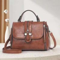 Bolso de hombro diagonal de gran capacidad para mujer de gama alta hecho de PU con patrón geométrico - details 16