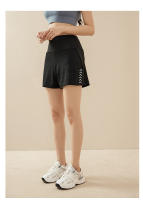 Falda de yoga de cintura alta para mujer, pantalones cortos falsos para correr y fitness, Verano - details 8