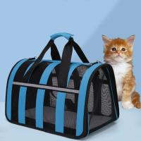 Bolso de viaje transpirable para mascotas, bolsa reflectante de tela Oxford para transporte de gatos, plegable, de hombro para perros - details 3