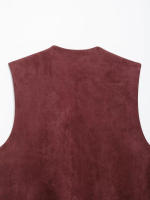 TRAFZA 2025 verano Mujer sólido sin mangas Casual estilo callejero Top corto mujeres cuello redondo bordado diseño Vintage chaleco Top - details 11