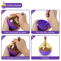 Juguetes de Alimentación para Mascotas Gatos y Perros Taza de Ejercicio y Entrenamiento con Bolsa de Alimentos Contenedor de Leche Fugas Juguetes de Barrido - details 1