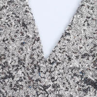 TRAFZA-Tops plateados sin mangas con cuello en V para mujer, camisetas sin mangas con decoración de lentejuelas y Espalda descubierta, Top corto de verano para mujer - details 5