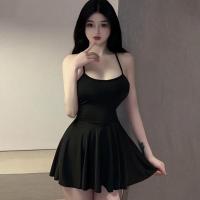Vestido Mini de Lentejuelas de Moda para Mujeres Uniforme Suave, Sin Espalda, con Volantes, Perfecto para Clubes Nocturnos - details 6