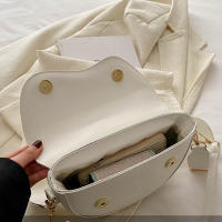 Bolso de hombro con doble correa para mujer, bolso cruzado de cuero PU versátil, moda informal de Color sólido - details 28