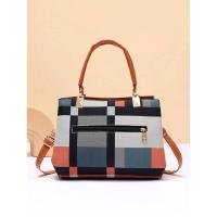 Bolso con patrón a cuadros, bolso cruzado decorativo de moda, cartera con asa de trabajo para mujer, mochila de lujo de alta gama - details 4
