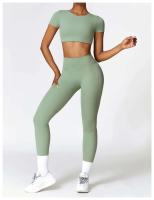 Pantalones de yoga, bodys deportivos para correr, FIESS, cintura alta, sin costuras, push-pull, bodys de entrenamiento para mujer - details 3