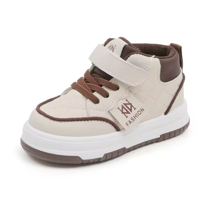 Zapatos deportivos para niños 2025 primavera y otoño zapatos de tablero casuales para niños nuevos zapatos blancos pequeños para niñas de suela blanda lista de zapatos de bebé - 1