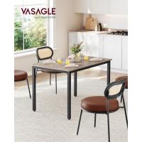 Mesa de Comedor, Mesa de Cocina, 70 x 110 x 77 cm, Mesa de Comedor para 4 Personas, Escritorio de Salón, para Comedor, Cocina, Industrial, Marrón Rústico y Negro Mate KDT081B01 - details 15