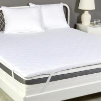 Tope para colchón de Espuma (160W x 200L x 6H cm de Altura, con Funda Lavable), Color Blanco - details 0