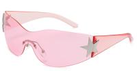 Nuevas gafas de sol Y2K Millennial Hottie Gafas de sol de aviador de una pieza Gafas de pentagrama - details 1