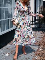 Vestido de manga larga para mujer, estilo retro elegante y bonito, novedad - details 11