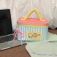 Bolsa de aseo multifuncional, bonita bolsa de maquillaje de gran capacidad con dibujos de cachorros, estuche de cosméticos de mano con cremallera, bolsa de almuerzo cuadrada para niñas - details 3