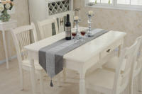 Corredor de Mesa de Terciopelo Plateado Moderno ANUMEI Cubierta de Mesa Gris Negro Decorativo Material Poliéster Hecho en China - details 30