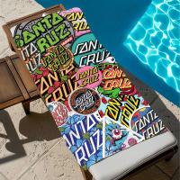 S-Santa C-Cruz Toalla de playa para piscina, arena portátil de secado rápido, manta de natación para viajes al aire libre, estera fina, toallas de baño - details 3