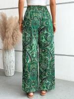 Pantalones de pierna ancha para mujer, cintura alta, elásticos, estéticos, elegantes, elegantes - details 10