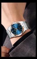 Reloj de Lujo para Hombres UTHAI Automático, Correa de Cuero, Resistente al Agua, Luminoso, Calendario, Regalo - details 9