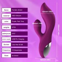 Potente consolador vibrador para mujer, vibrador de conejo con punto G, potente consolador, vibrador de conejo con punto G, estimulador de clítoris y pezón, masajeador vaginal, juguetes sexuales para adultos para mujer - details 7