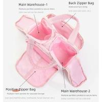 Nueva bolsa de aseo de viaje con asa, bolsa de maquillaje ligera y esponjosa, bolsa de almacenamiento de gran capacidad dividida para exteriores - details 8