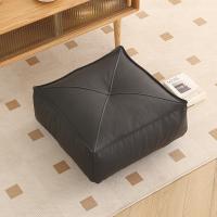 Cojín de suelo portátil de estilo japonés, cuadrado/redondo de cuero PU, muelle para sentarse, cojín suave y grueso para sala de estar - details 6