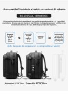 Vacío de viaje mochila de negocios de los hombres bolsa multifuncional de ordenador bolsa de compresión al vacío mochila de gran capacidad - details 4