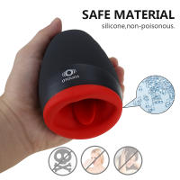 Masturbador masculino Copa de Silicona Intima Calentamiento Automático Vibrador Herramientas de Entrenamiento de Pene para Adultos - details 2