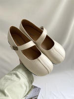 Francés de fondo plano cabeza redonda boca poco profunda solo zapatos nuevo temperamento retro desplazamiento noche Mary Jane zapatos zapatos de mujer - details 21