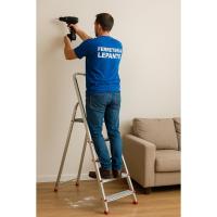 Escalera de Aluminio, Multiusos, Antideslizante, Ligera y Resistente, Escalera Doméstica, Fácil Transporte (4 peldaños) - details 19