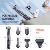 Sejoy 6 en 1 Kit de barba eléctrica para hombres y mujeres, recortador de pelo de nariz, afeitadora de cejas, afeitadora corporal portátil IPX5 - details 3