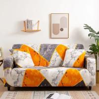 Funda elástica antideslizante para sofá, cubierta de tela antipolvo para sala de estar, Color sólido, ángulo elástico - details 7