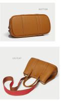 Bolsos De Cuero De Lujo para Mujer, Bolsos De Hombro, Collage De Correas, Anchas De Color - details 8