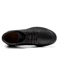 2024 Botas Para Perro Vestido de cuero real con forro de piel negra para botines cálidos para hombre - details 11