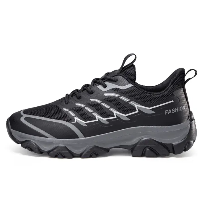 Zapatos de senderismo impermeables para hombre, zapatos de senderismo ligeros y bajos para senderismo al aire libre, acampar y caminar - 1