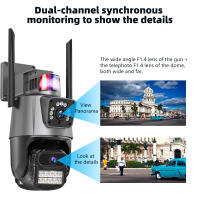 Cámara de Seguridad IP KEPEAK de 4MP Doble Lente HD 1080P Inalámbrica Uso Interno y Externo - details 4
