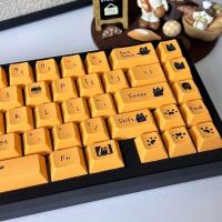 Juego de teclas Cherry Profile PBT Little Black Cat para interruptor MX, teclas de teclado nical para juegos, diseño Ios, barra espaciadora 7U - details 2