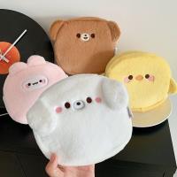 Bolsa de cosméticos de animales de dibujos animados para mujer, bolsa de almacenamiento de labios portátil, organizador de artículos de tocador de gran capacidad de felpa - details 7