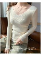 suéter de punto de manga larga para mujer, Jersey informal OL, otoño e invierno, 2025 - details 5