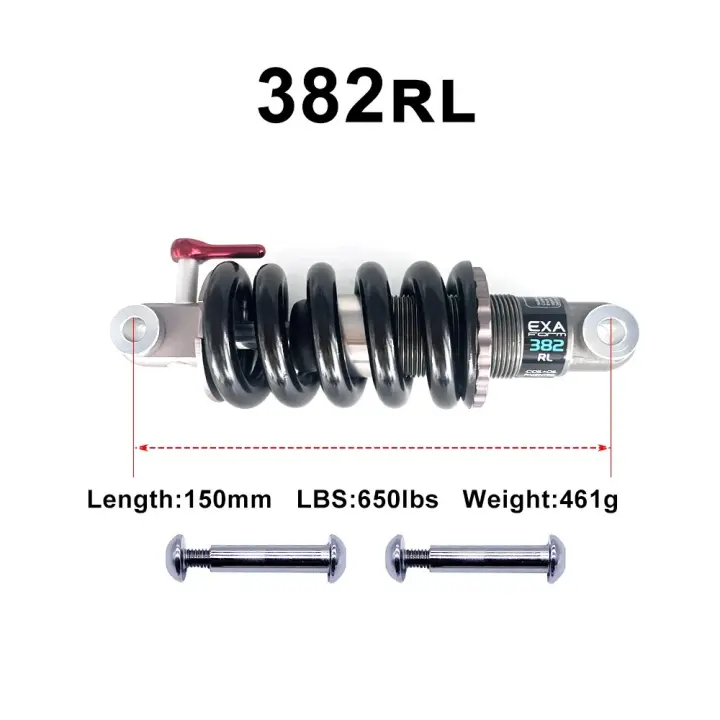 Bicicleta Eléctrica KS EXA Form Rear Shock 382RL con Suspensión Ajustable y Control Doble Rebound para MTB Bike Scooter de Electricidad Fabricado en China - 1