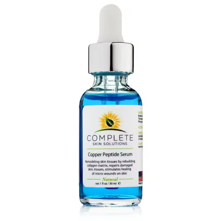 Colágeno de suero facial con péptido de cobre: con soluciones antienvejecimiento Propiedades: fórmula antiarrugas de 1 oz/30 ml para una piel joven - 1