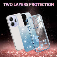 Funda de teléfono de lujo con carcasa antisísmica, brillante, estilo floral para Xiaomi Redmi Note 14 5G - details 11